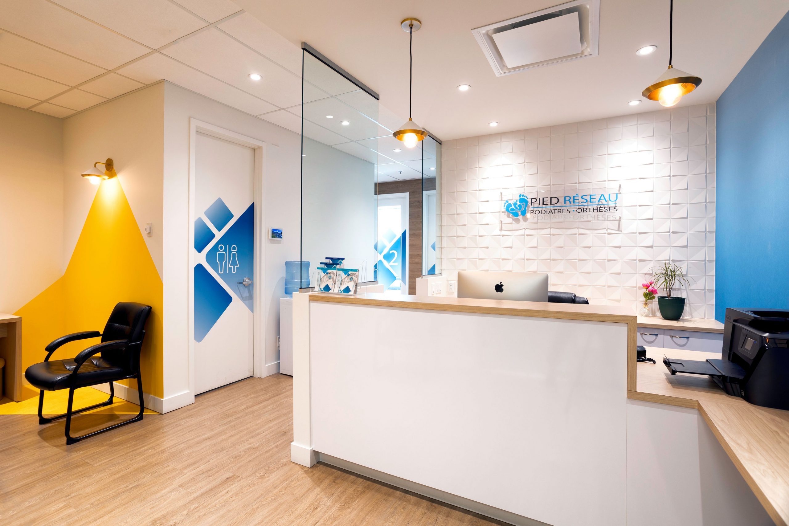 Aménagement intérieur de la Clinique podiatrie Villeray à Montréal